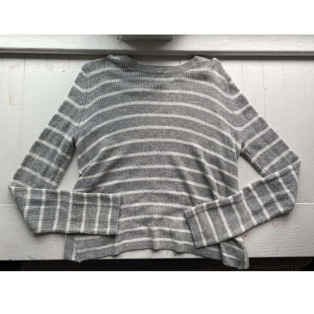Striped Cross Back Sweater